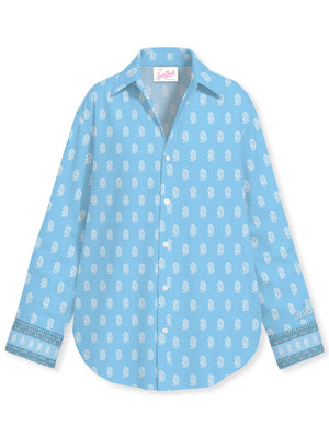 Mc2 Saint Barth Long Sleeve Shirt Cristal Cotton Voile Hindi 31 - Cys0001