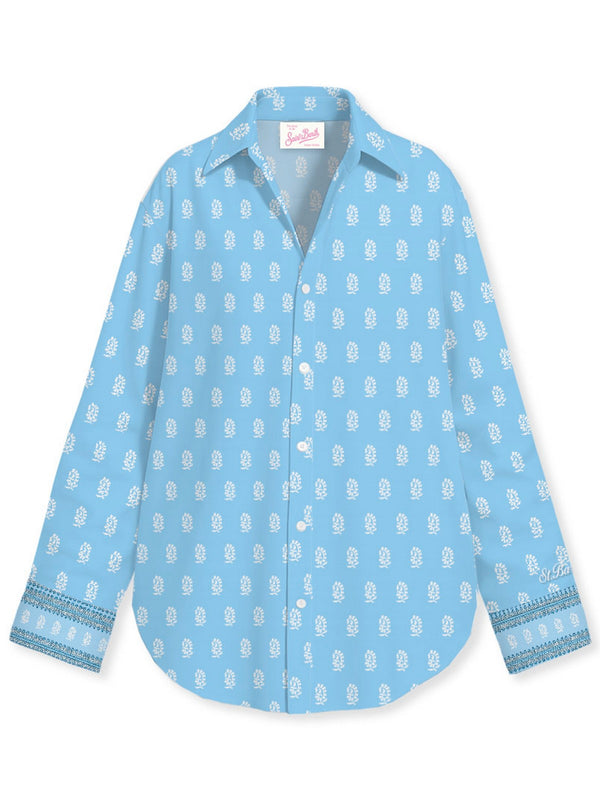 Mc2 Saint Barth Long Sleeve Shirt Cristal Cotton Voile Hindi 31 - Cys0001