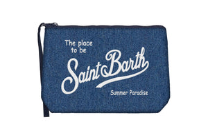 Mc2 Saint Barth Pochette Aline Denim Denim Emb - Ali0007