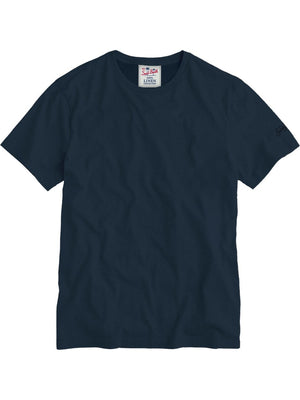 Mc2 Saint Barth Man Linen Tshirt Ecstasea N Linen 61 Blue Navy - Ecs0003