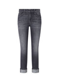 Liu Jo Jeans Monroe Bottom Up Donna Grigio Denim con Dettagli Sparkling UF6006D0305-87506