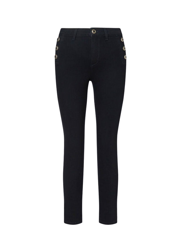 Liu Jo Jeans Donna B.UP Monroe Button Vita Alta Nero Denim UF6094D0328-87528