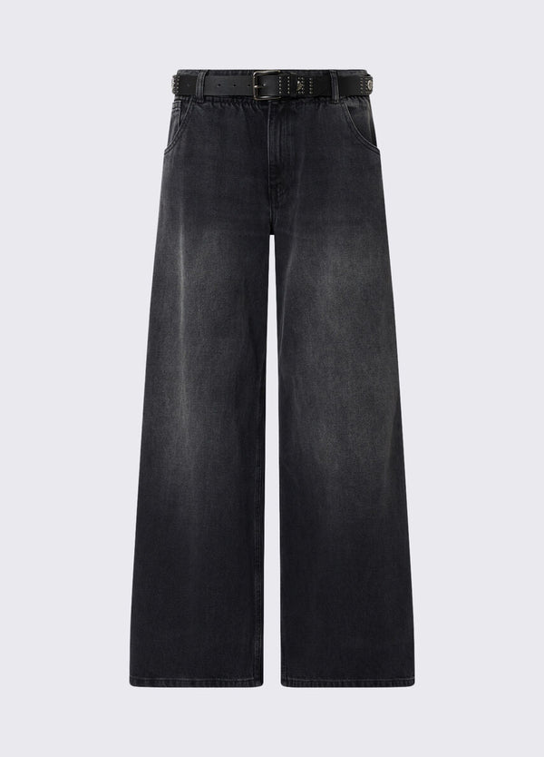 Liu Jo Jeans Donna Candy Belt Vita Alta Nero Denim con Cintura UF6186D0370-87526
