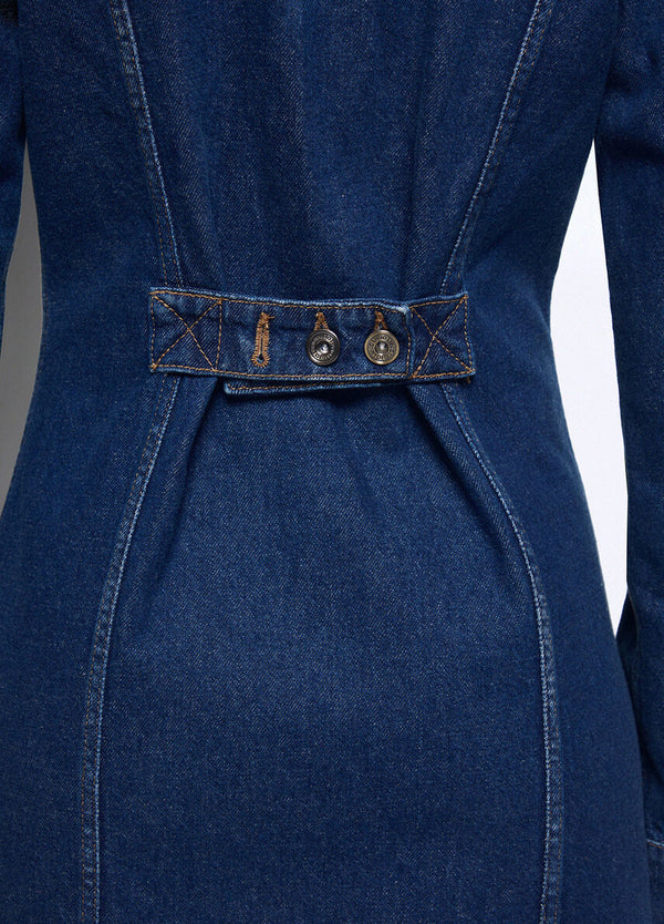 Liu Jo x Elodie Abito Corto Donna in Denim Blu Y2K Wash UF6504D0398-79158