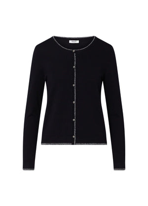Liu Jo Cardigan Donna Nero Maglia Aperta Maniche Lunghe WF6014MS49I-22222