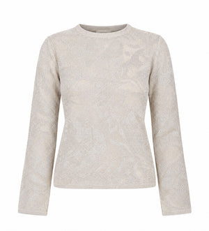 Liu Jo Maglia Donna in Lamé Punto Pizzo Corda WF6093MA26S-30403