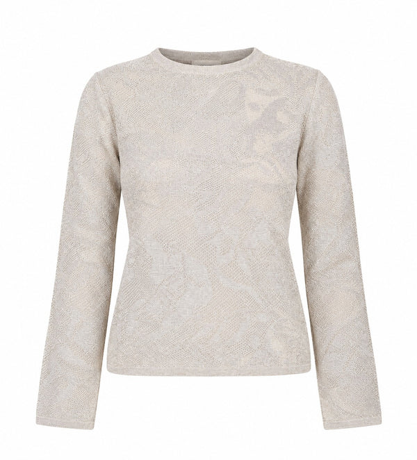 Liu Jo Maglia Donna in Lamé Punto Pizzo Corda WF6093MA26S-30403