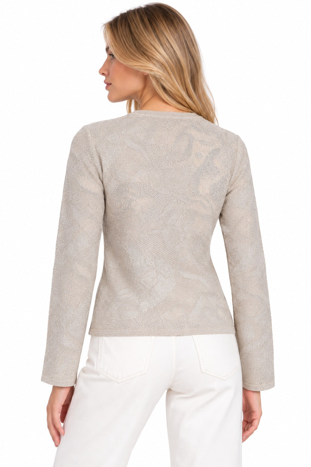 Liu Jo Maglia Donna in Lamé Punto Pizzo Corda WF6093MA26S-30403