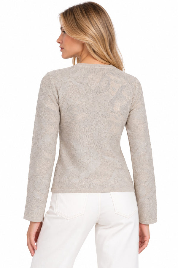 Liu Jo Maglia Donna in Lamé Punto Pizzo Corda WF6093MA26S-30403