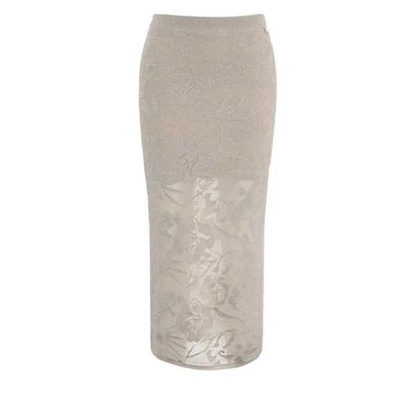 Liu Jo Gonna Longuette Donna in Pizzo Lamé Corda WF6096MA26S-30403