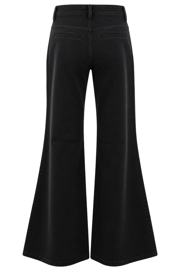 Liu Jo Jeans Flare Donna a Vita Alta Nero WF6126T709A-22222