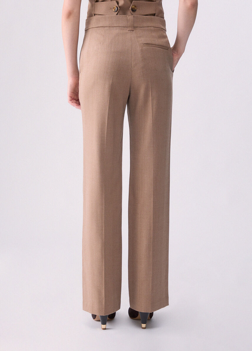 Liu Jo Pantalone Straight Donna Camel Resca Mix WF6177T732A-L9179