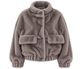 Liu Jo Giubbotto in Pelliccia Sintetica Donna Silver Grey WF6215E1133-09077