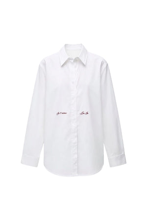 Liu Jo Camicia Donna Bianca con Ricamo Bianco Ottico WF6273T741A-11111