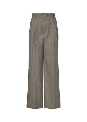 Liu Jo Pantalone Donna Lungo Mini Pied de Poule WF6336T728A-L9170