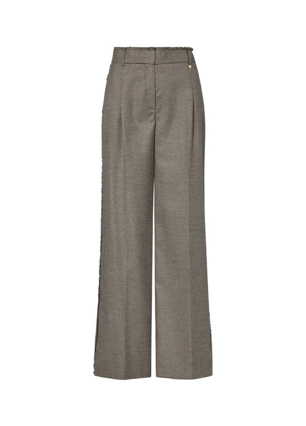 Liu Jo Pantalone Donna Lungo Mini Pied de Poule WF6336T728A-L9170