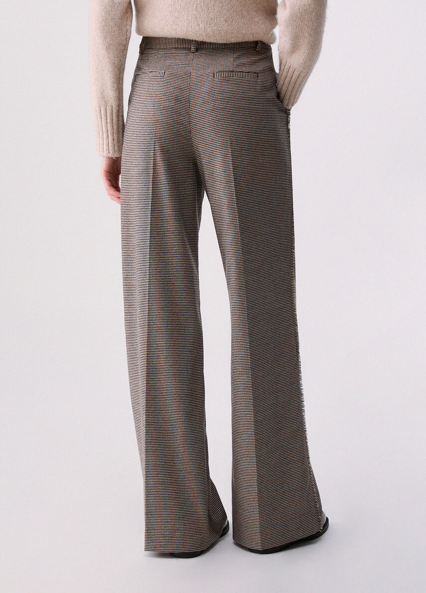Liu Jo Pantalone Donna Lungo Mini Pied de Poule WF6336T728A-L9170