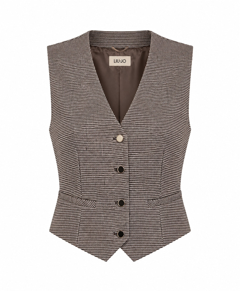 Liu Jo Gilet Donna Mini Pied de Poule Precious WF6337T727A-L9169