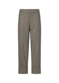 Titolo SEO consigliato<br />Liu Jo Pantalone Donna a Vita Alta con Risvolto Mini Pied de Poule WF6359T728A-L9170
