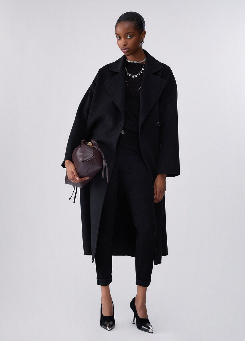 Liu Jo Cappotto Oversize Donna Nero WF6374T677A-22222