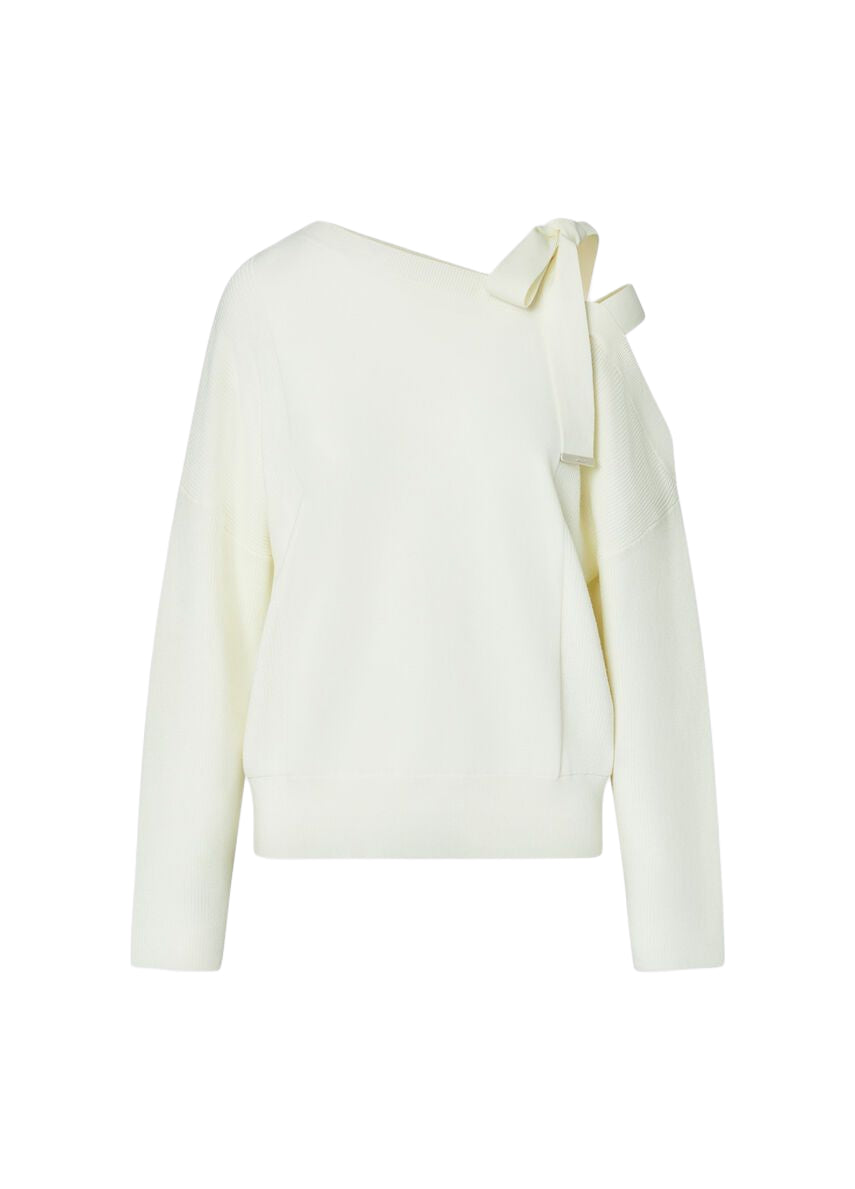 Liu Jo Maglia Donna con Fiocco Bianco Lana WF6396MS99E-10701