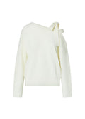 Liu Jo Maglia Donna con Fiocco Bianco Lana WF6396MS99E-10701