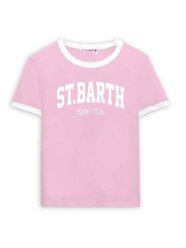 Mc2 Saint Barth Woman Cotton Tshirt With String Emilie String Stb Sport Club 2001 - Emi0003