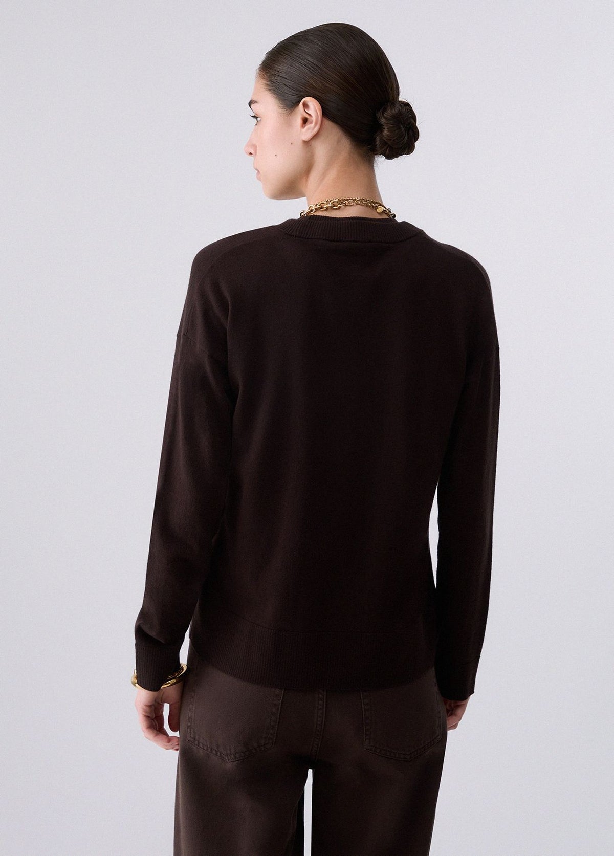 Liu Jo Maglia Donna Basic Girocollo in Misto Lana Mole WF6418MA16R-91106