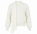 Liu Jo Donna MAGLIA CHIUSA M/L C/ FUSCIACCA Bianco lana WF6445MA16R-10701