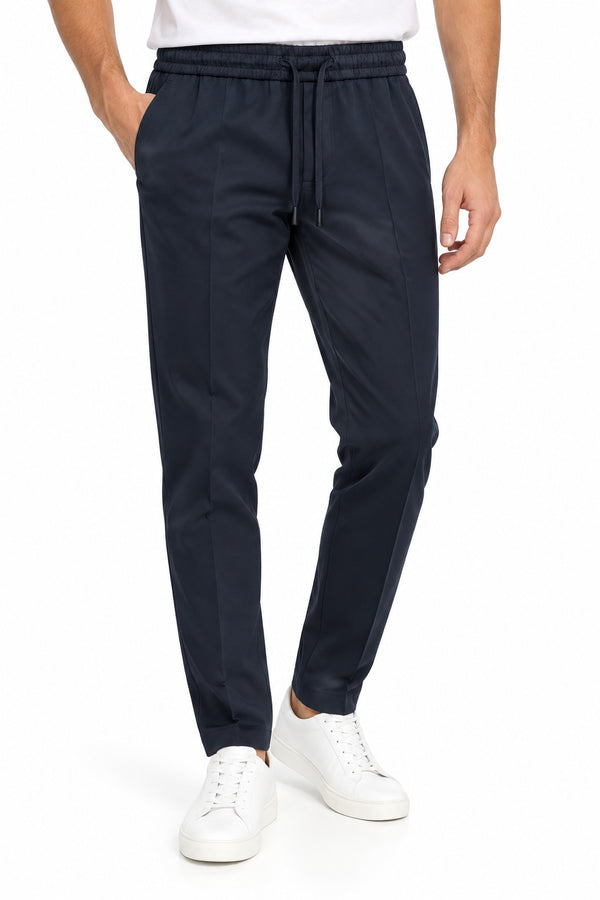 Michael Coal Pantalone Uomo MC-Adam con Coulisse Navy MCADA3616F26-016