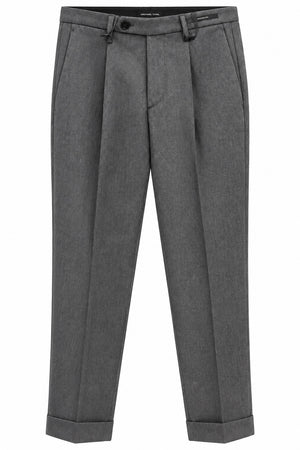 Michael Coal | Pantalone Sartoriale Uomo Nero con Pence e Tasche America | Frederick 5013 | MCFRK5013F26-019