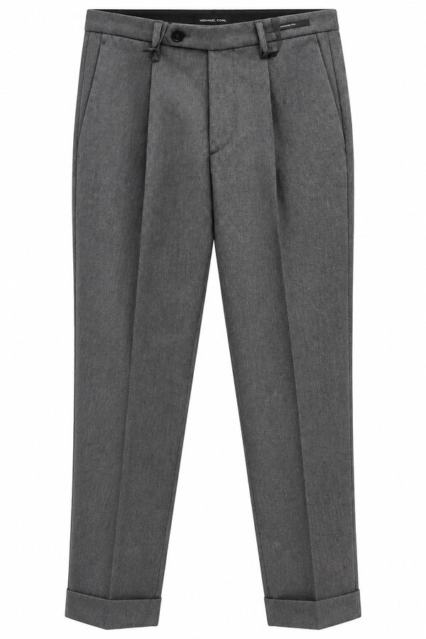 Michael Coal | Pantalone Sartoriale Uomo Nero con Pence e Tasche America | Frederick 5013 | MCFRK5013F26-019