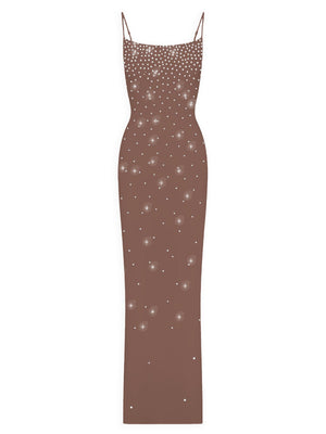 Mc2 Saint Barth Long Bodycon Dress Evy Strass Degrade 18 - Eyv0001