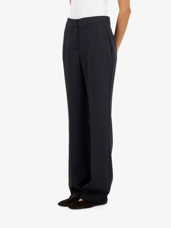 Kaos Pantalone Elegante Donna Nero a Gamba Dritta SI1MR020