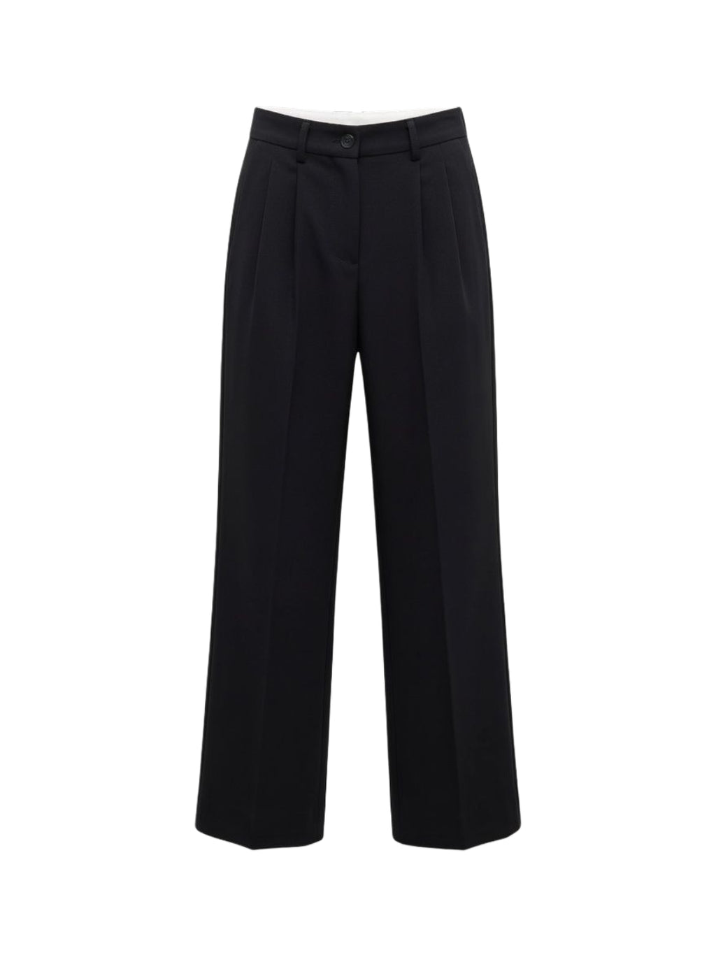 Kaos Pantalone Elegante Donna Nero a Gamba Dritta SI1MR020