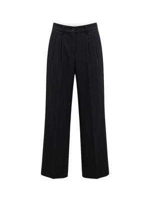 Kaos Pantalone Elegante Donna Nero a Gamba Dritta SI1MR020