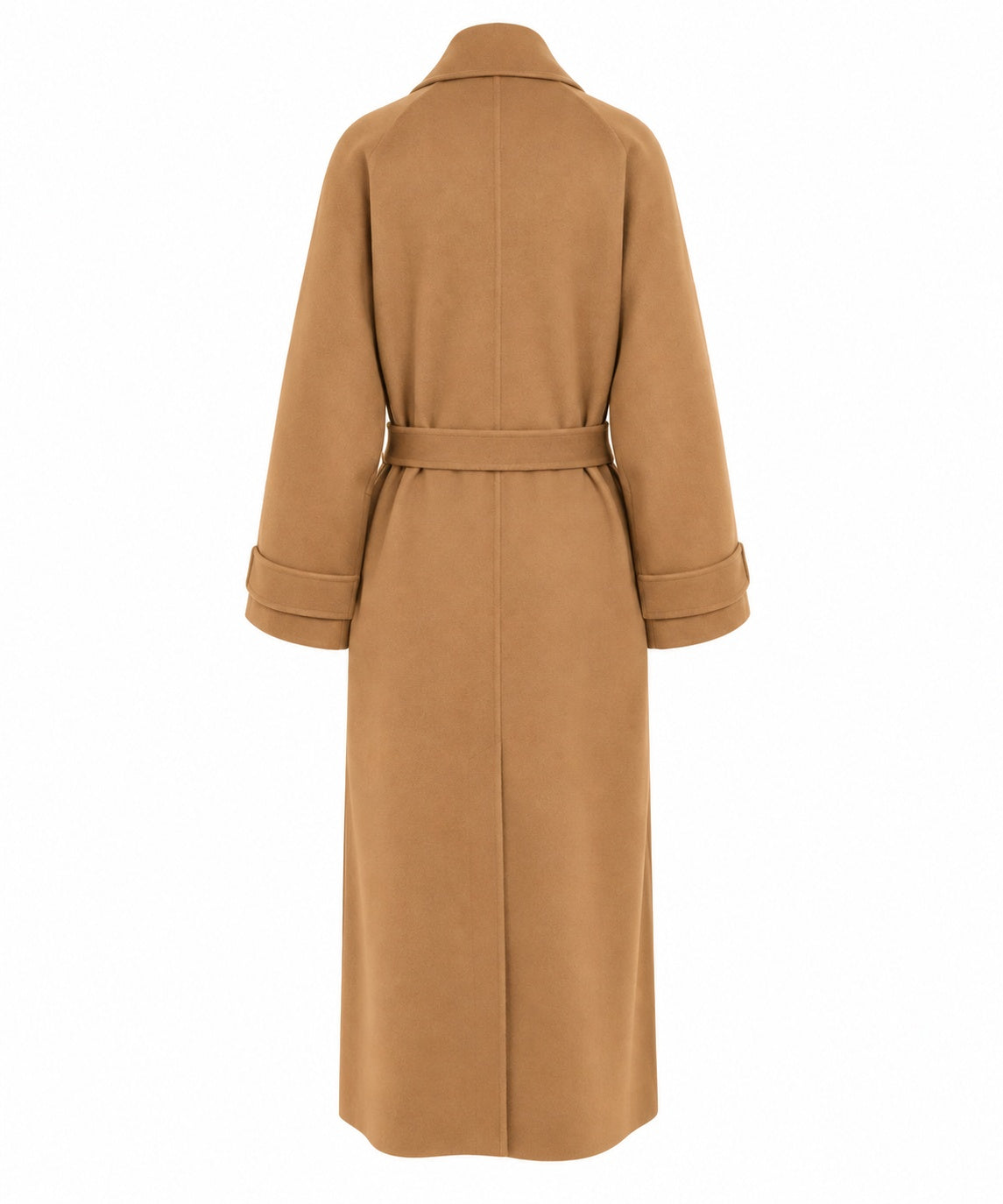 Kaos Cappotto Donna Caramello in Misto Lana con Cintura SI1NT001