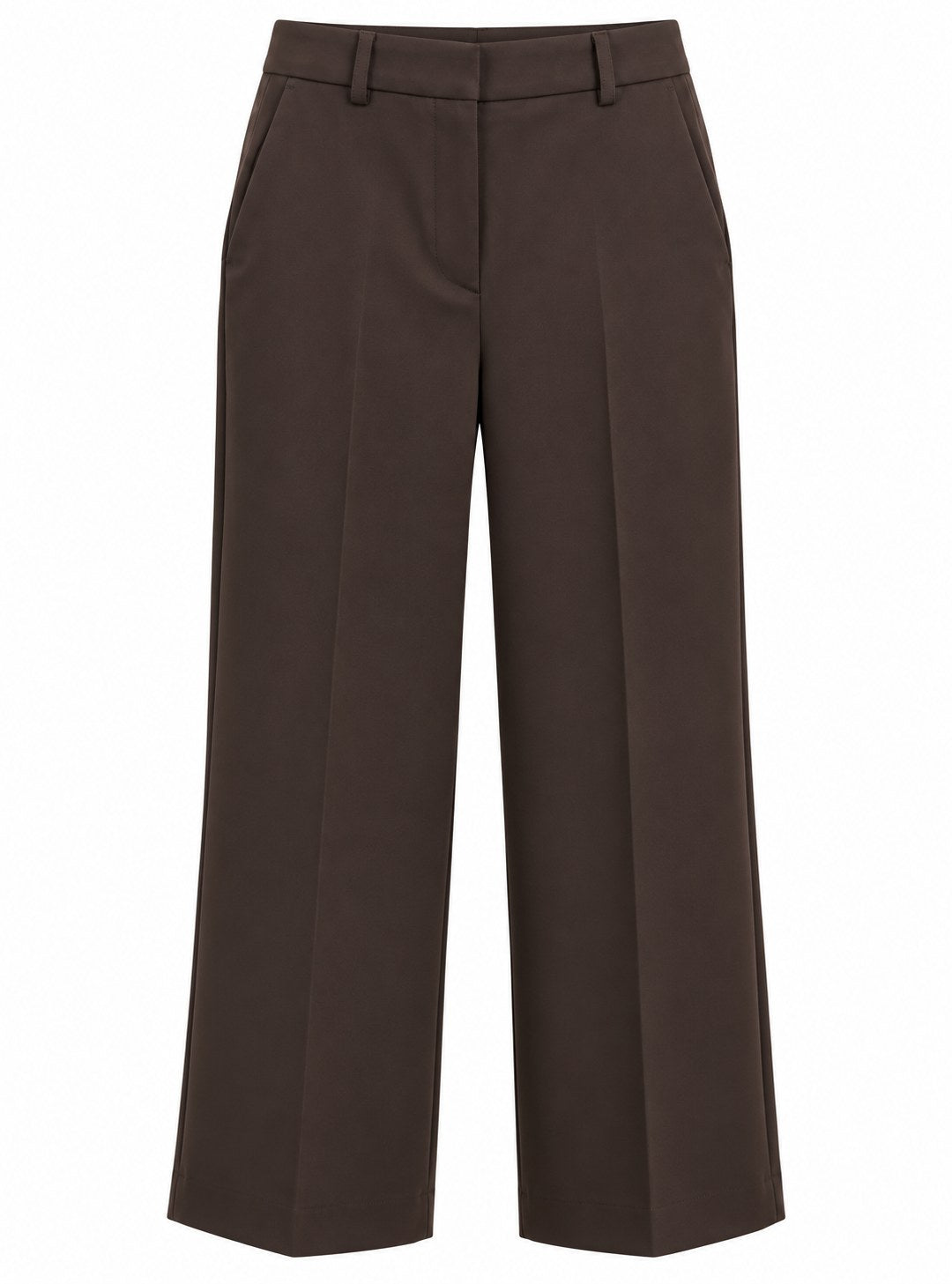 Kaos Pantalone Donna Elegante a Gamba Larga Cioccolato SI5MR025
