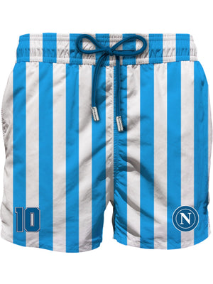 Mc2 Saint Barth Classic Swim Short Gustavia Napoli 10 Stripes 32 Pt - Gus0001