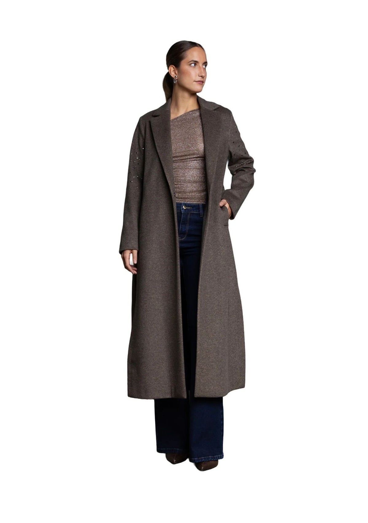 Kaos Cappotto Donna SIJMR033-Kasha Melange