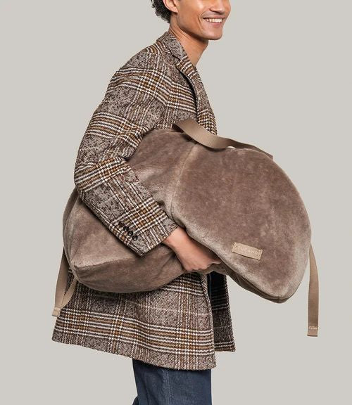 Tucano Carry Shopper Large Borsa Donna in Pelliccia Sintetica Marrone Chiaro BCASH-FUR-L-MC
