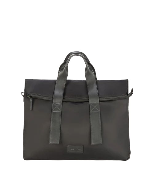 Tucano Fold Borsa da Lavoro Unisex in Nylon Riciclato e Pelle Nera per Laptop 15,6" e MacBook 16" BFOLD15-BK