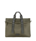 Tucano Fold Borsa da Lavoro Unisex in Nylon Riciclato e Pelle Verde Militare per Laptop 15,6" e MacBook 16" BFOLD15-VM