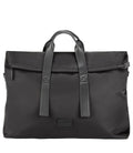 Tucano Fold Weekender Borsa da Viaggio Unisex in Nylon Riciclato e Pelle Nera BFOLDWE-BK