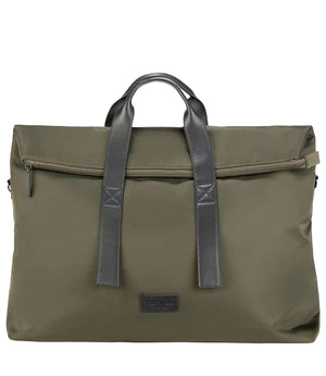 Tucano Fold Borsa Weekender Unisex Verde Militare in Nylon Riciclato e Pelle BFOLDWE-VM