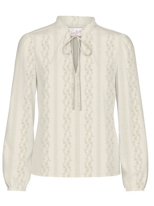 Mc2 Saint Barth Korean V-Neck Blouse Harper Ramie Frames Embry 10 - Hrp001