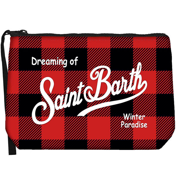 MC2 Saint Barth | Pochette Unisex Aline W Check Lover 41 | Fantasia a Quadri | ALI0002-00804M