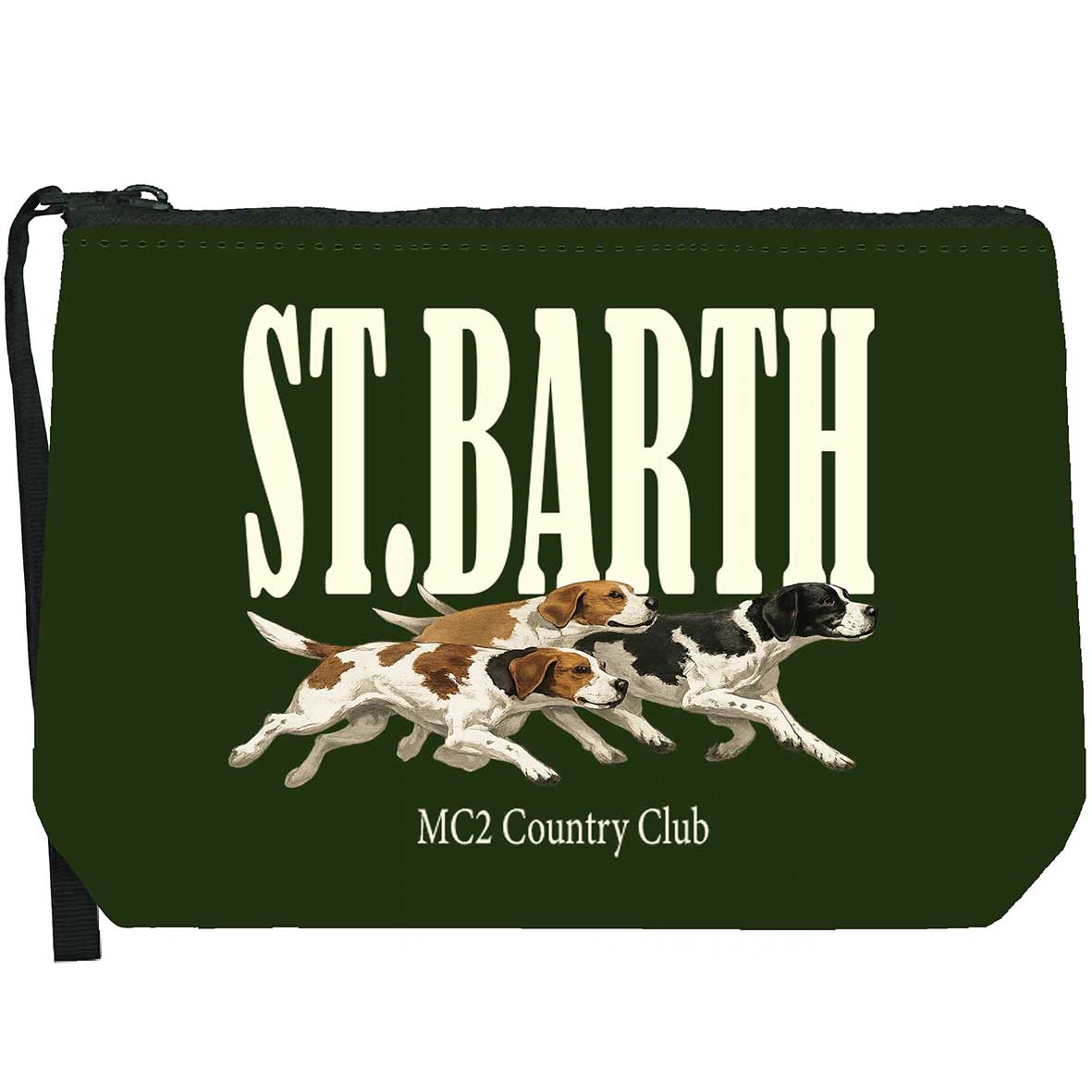 MC2 Saint Barth | Pochette Unisex Aline W SB Logo Dogs 51 | Fantasia Cagnolini e Logo | ALI0002-02645M