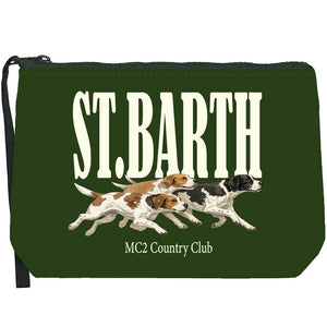 MC2 Saint Barth | Pochette Unisex Aline W SB Logo Dogs 51 | Fantasia Cagnolini e Logo | ALI0002-02645M