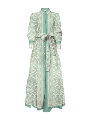 Mc2 Saint Barth Long Chemisier Dress Jensen Cotton Eightboho 1053 - Jns0001